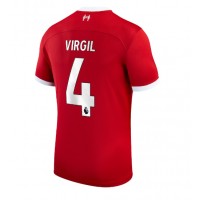 Billiga Liverpool Virgil van Dijk #4 Hemma fotbollskläder 2023-24 Kortärmad